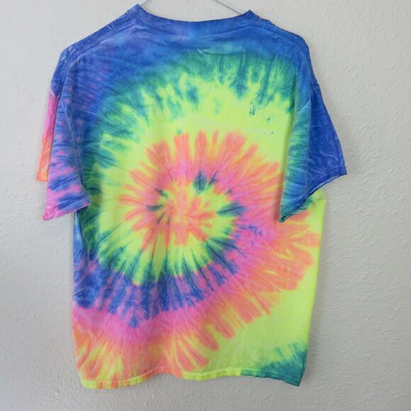 Tie Dye LA Palm Tree T Shirt - Large - Picture 2 of 6